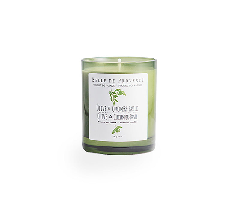 Belle de Provence Olive & Cucumber-Basil 190g Scented Candle