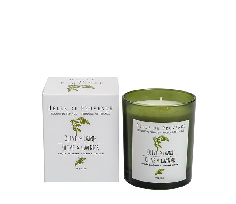 Belle de Provence Olive & Lavender 190g Scented Candle - Lothantique USA