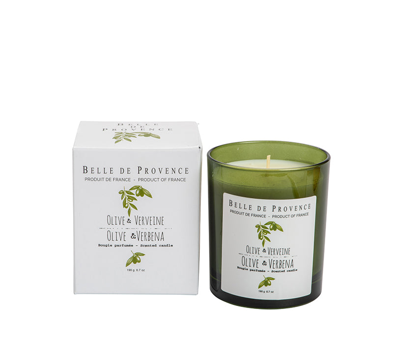 Belle de Provence Olive & Verbena 190g Scented Candle - Lothantique USA